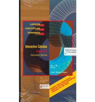 Interactive CD-ROM 2.O (P-15) for Larson/Hostetler/Edwards' Calculus, 6th