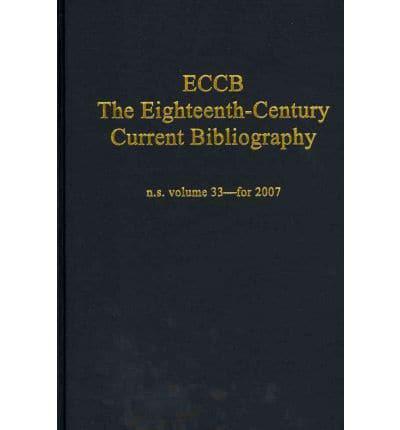 ECCB: The Eighteenth-Century Current Bibliography