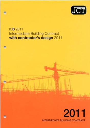 Intermediate Building Contract With Contractor's Design 2011