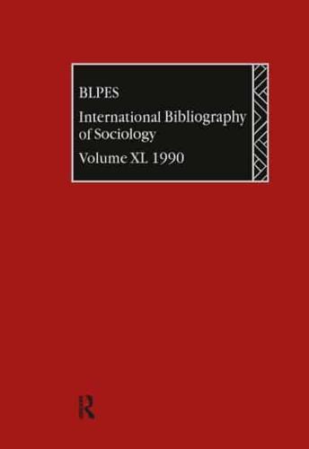 IBSS: Sociology: 1990 Vol 40