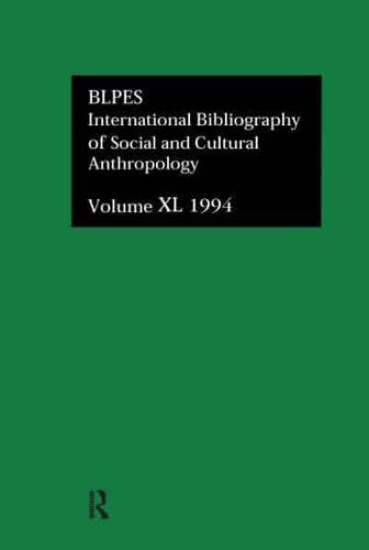 IBSS: Anthropology: 1994 Vol 40