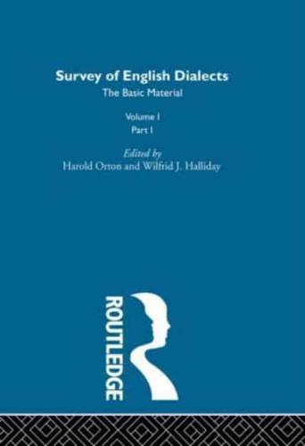 Survey of English Dialects. B The Basic Material