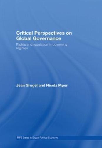 Critical Perspectives on Global Governance