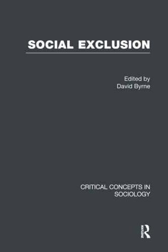Social Exclusion, Vol. 3