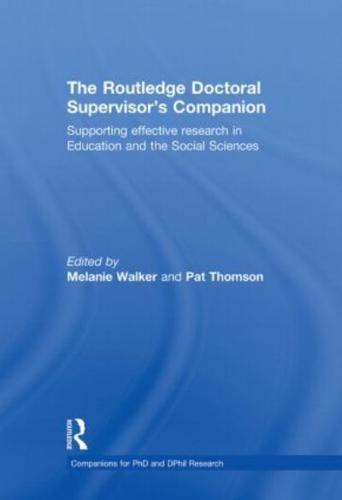 The Routledge Doctoral Supervisor's Companion