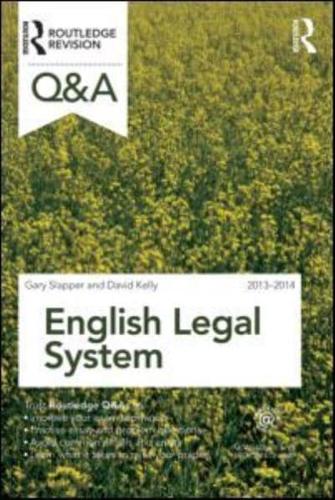 English Legal System 2013-2014