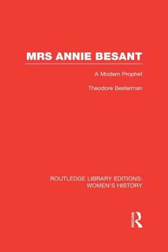 Mrs Annie Besant
