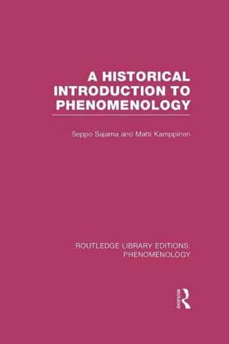 A Historical Introduction to Phenomenology