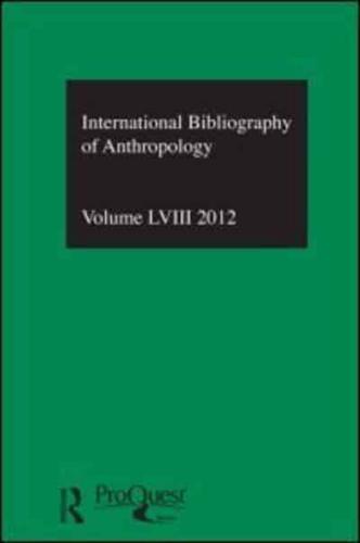 Anthropology. Volume 58 2012