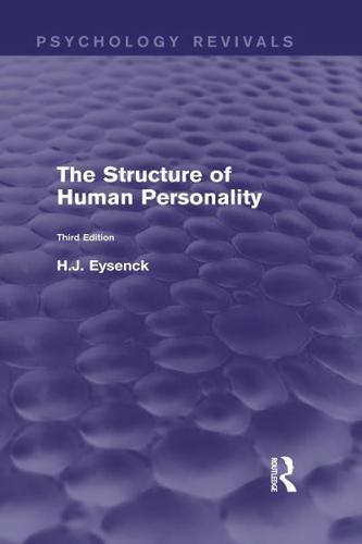 The Structure of Human Personality (Psychology Revivals)