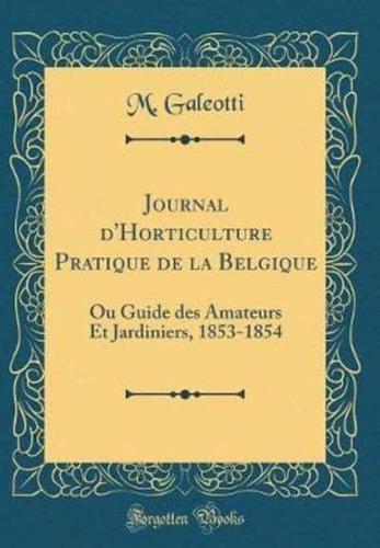 Journal D'Horticulture Pratique De La Belgique