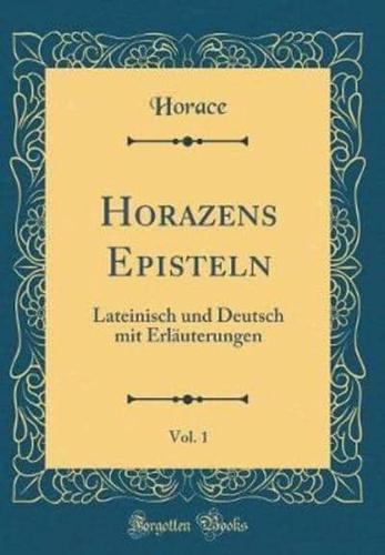 Horazens Episteln, Vol. 1