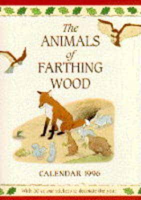 The Animals of Farthing Wood Sticker Calendar. 1996