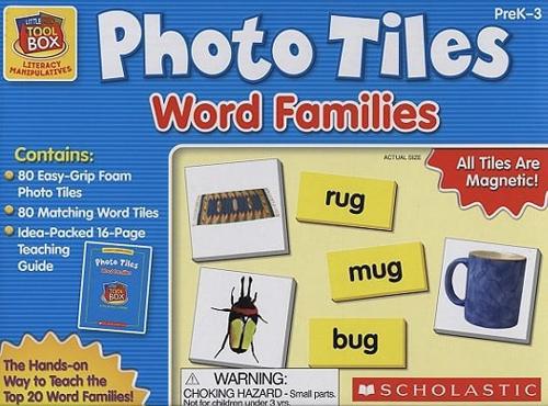 Little Red Tool Box: Photo Tiles: Word Families