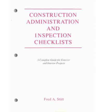 Construction Administration and Inspection Checklists