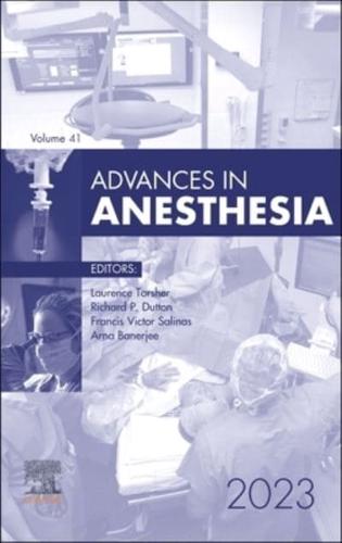 Advances in Anesthesia, 2023