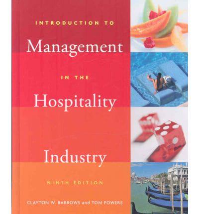 Introduction to Management in the Hospitality Industry