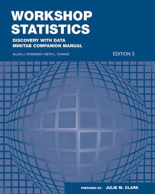 Workshop Statistics Minitab Companion Manual