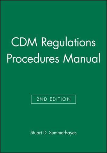 CDM Regulations Procedures Manual