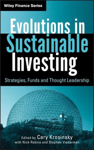 Evolutions in Sustainable Investment