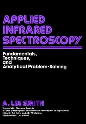 Applied Infrared Spectroscopy