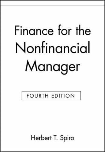 Finance for the Non-Financial Manager