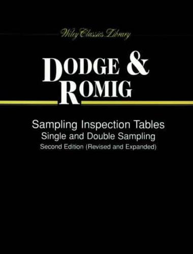 Sampling Inspection Tables
