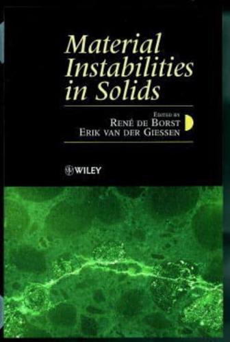 Material Instabilities in Solids