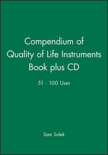 Compendium of Quality of Life Instruments Book Plus CD 51 - 100 User