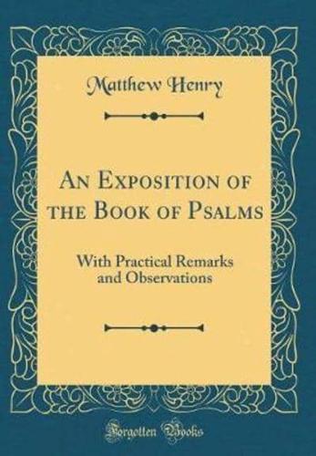 An Exposition of the Book of Psalms