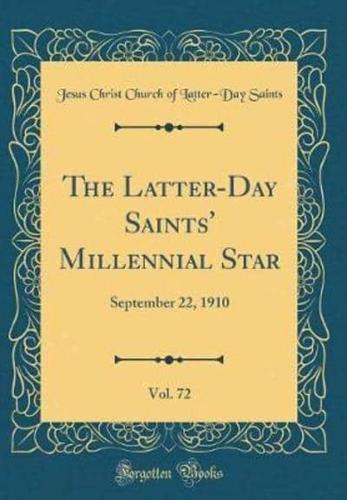 The Latter-Day Saints' Millennial Star, Vol. 72