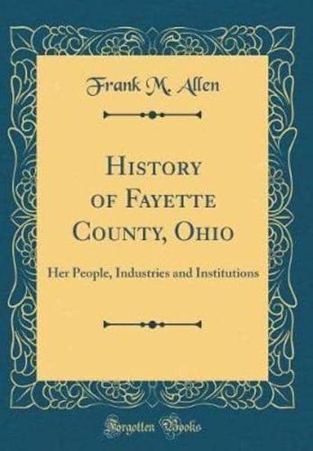 History of Fayette County, Ohio