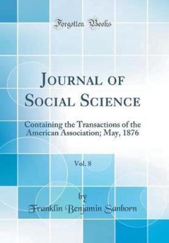 Journal of Social Science, Vol. 8