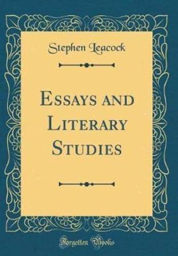 Essays and Literary Studies (Classic Reprint)