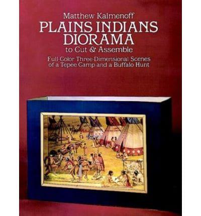 Plains Indians Diorama to Cut and Assemble