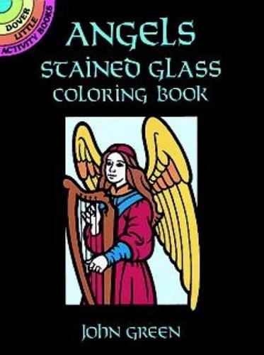 Angels Stained Glass Colouring Book