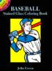 Baseball Stained Glass Colouring Book