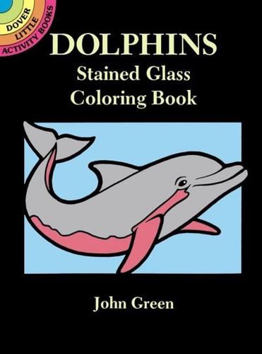 Dolphins Stained Glass Colouring Book