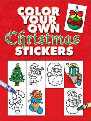 Color Your Own Christmas Stickers