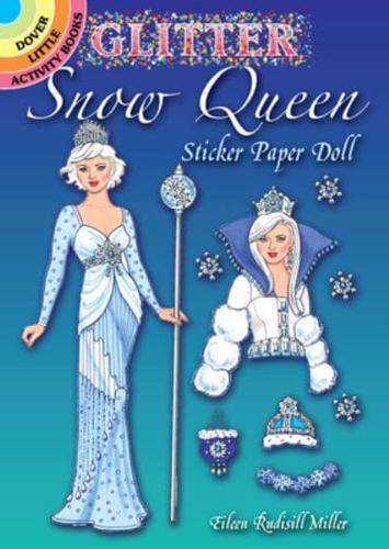 Glitter Snow Queen Sticker Paper Doll