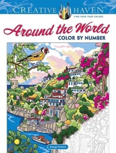 Creative Haven Around the World Color by Number