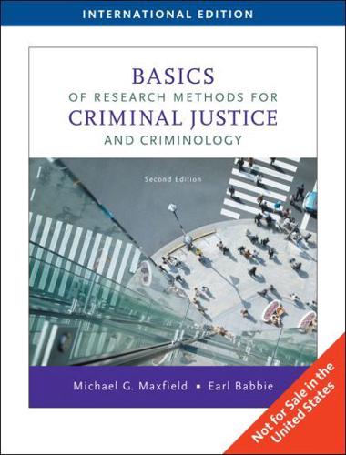 Basics of Research Methods for Criminal Justice and Criminology