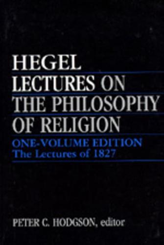 Lectures on the Philosophy of Religion