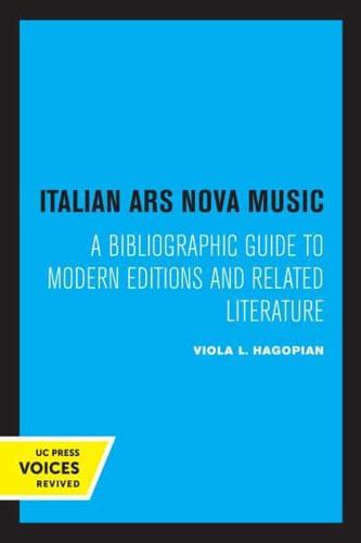 Italian Ars Nova Music