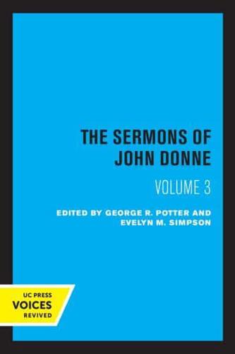 The Sermons of John Donne. Volume III