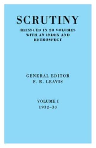 Scrutiny: A Quarterly Review 20 Volume Hardback Set 1932-53