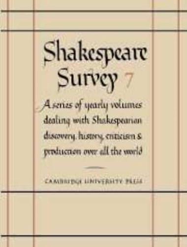 Shakespeare Survey 7 [Style and Language]
