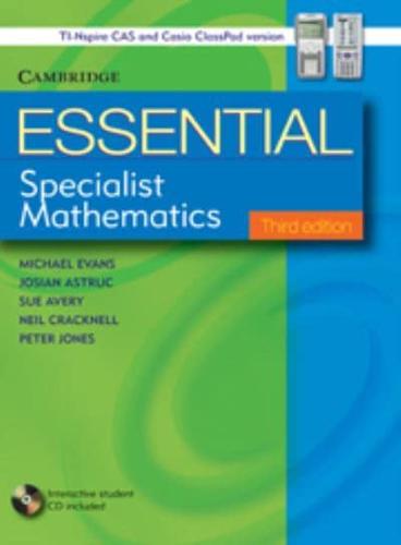 Essential Specialist Mathematics With Student CD-ROM TIN/CP Version