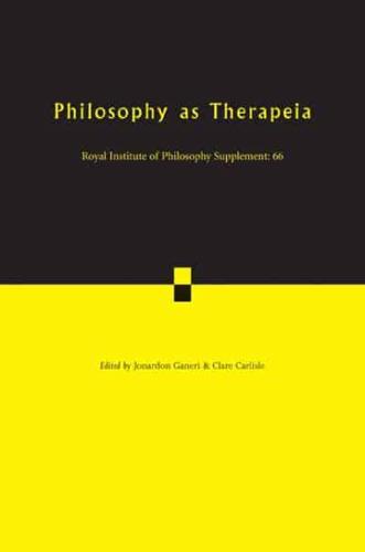 Philosophy as Therapeia