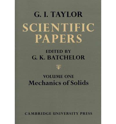 The Scientific Papers of Sir Geoffrey Ingram Taylor 4 Volume Paperback Set